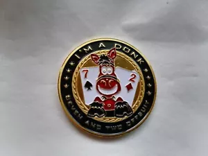 Golden I'M A DONK Casino Poker Card Guard Cover Protector - Picture 1 of 3