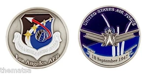 LOS ANGELES AIR FORCE BASE SEPTEMBER 18, 1947 1.75" CHALLENGE COIN - Picture 1 of 1