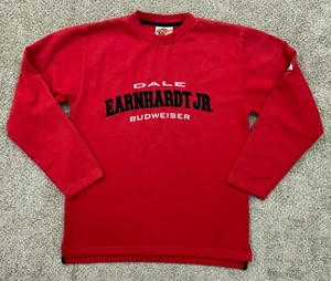 Dale Earnhardt Jr Sweater Men's Medium Red NASCAR Racing #8 Budweiser Sweatshirt - Picture 1 of 9