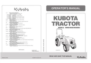 Kubota B2650 B3350 B3350SU Manuale Manutenzione Operatori Consegnato Oggi - Foto 1 di 4