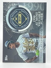 2023 Topps Update RICKEY HENDERSON Athletics 1990 MVP Commemorative Medallion