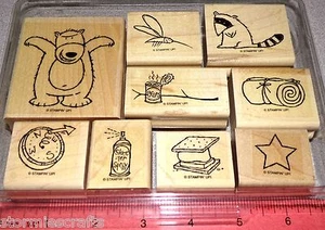Bär Kompass Skeeter Waschbär Stempelset Somemores von Stampin Up Under the Stars - Bild 1 von 6