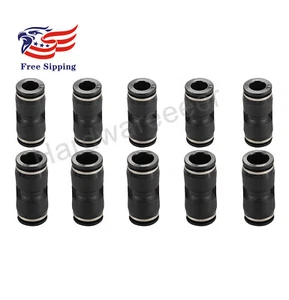 Connettore a spinta dritto 1/2" x1/2" tubo OD sgancio rapido raccordo pneumatico 10pz - Foto 1 di 6