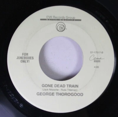 90'S 45 George Thorogood - Gone Dead Train / Get A Haircut On Emi - Image 1 of 2