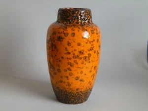 SCHEURICH VASE ORANGE FAT LAVA 21cm 60/70er Jahre WGP - Bild 1 von 9