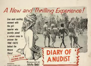 Diario de un nudista (1961) película de explotación de aventuras románticas (DVD de dominio público) - Imagen 1 de 2