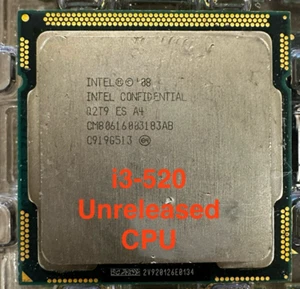 Intel Confidential Q2T9 i3-520 2.8GHz Unreleased LGA1156 ES CPU Processor - Picture 1 of 2