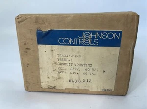 JOHNSON CONTROL Y65EP-1 TRANSFORMER CONDUIT MOUNTING PRI: 277V 60HZ SEC:24V 40VA - Picture 1 of 3
