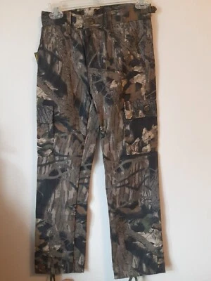 NWT Y2k Mossy Oak Camo Cargo Pants Youth Medium 27" Inseam Outdoor Hunting - Image 1 of 4