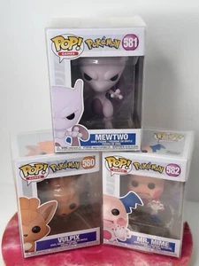 Funko Pop! Pokémon: Vulpix, Mewtwo & Mr. Mime: 580, 581, 582 - Picture 1 of 5