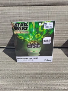 Star Wars Mandalorian Grogu Baby Yoda LED Projector Light Lamp With 3 Modes NIB - Picture 1 of 5