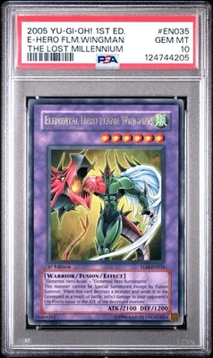 YuGiOh Elemental Hero Flame Wingman Ultra Rare TLM-EN035 1st Edition PSA 10 - Image 1 of 2