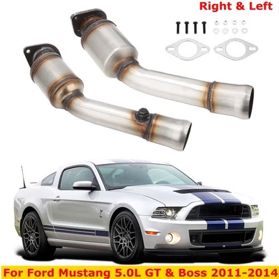 Right&Left Catalytic Converter For Ford Mustang 5.0L GT&Boss 2011 2012 2013 2014 Foto 1 de 4