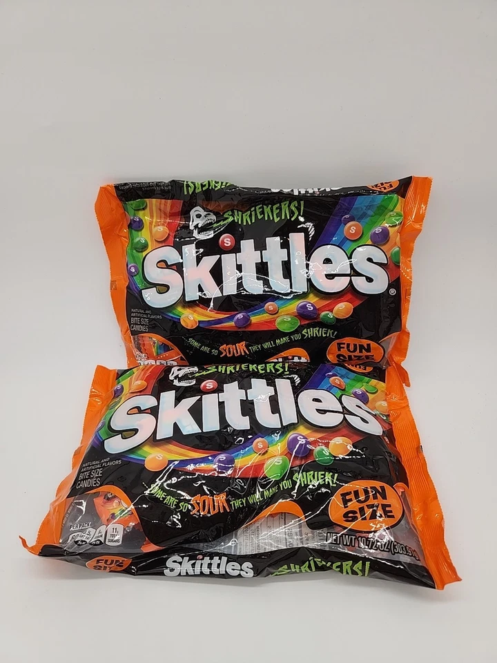 Skittles Shriekers Halloween Candy Fun 10.72 Oz Bag