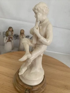 Vintage Alabastros Herna Figur "Junge" - Made in Spain (Kol 4) - Bild 1 von 15