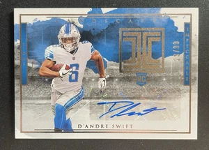2020 Impeccable D'Andre Swift Rookie Landscape Auto #23/99 Lions - Picture 1 of 3
