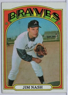 1972 Topps #401 Jim Nash in Ex Condition Braves - Image 1 of 2