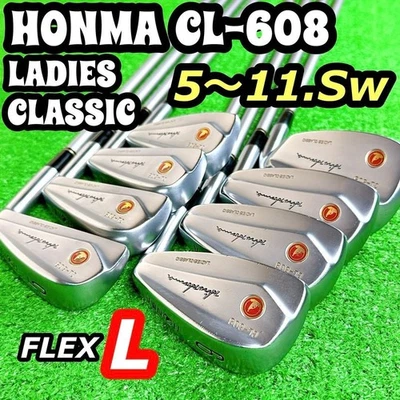 USED Honma Ladies CL-608 Iron Wedge #5-sw 8p Set L-Flex T-800  BORON M40 Shaft - Image 1 of 4
