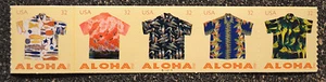 2012USA #4597-4601 32c Aloha Shirts - Plate Number Coil Strip of 5  Mint  PNC - Picture 1 of 1