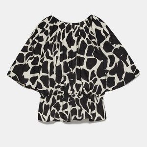 Las mejores ofertas en Camisetas Estampado Animal algodón Zara para Mujeres  | eBay