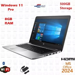 HP Laptop Computer EliteBook 440 G4 14" Core i3 8GB RAM 500GB SSD Windows 11 - Picture 1 of 1