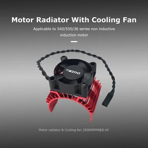 25000rpm 8.4V Cooling Fan Model Motor Radiator for 1/10 1/8 1/12 RC Car (Red) - Picture 1 of 10