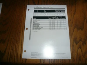 Chevrolet Equinox 2013 color y moldura colores exteriores - vintage - Imagen 1 de 2