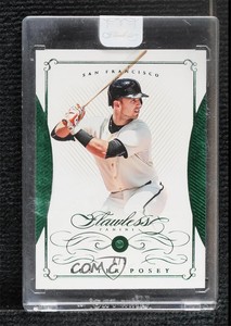 2016 Panini Flawless Emerald /5 Buster Posey #5