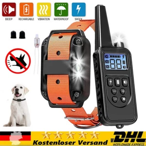 HUND AUSBILDUNG ERZIEHUNGSHALSBAND FERNBEDIENUNG TRAINING TON VIBRATION SCHOCK - Bild 1 von 14