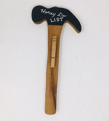 Honey Do List Wooden Hammer Farmhouse Decor Fathers Mens Holiday Gift Funny Gag - Image 1 of 4
