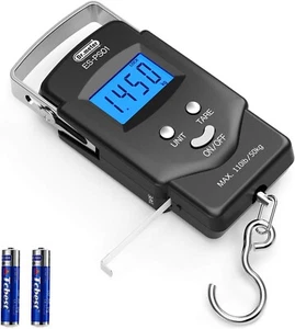 Fish Scale Luggage Scale - PS01 110lb/50kg Backlit LCD Display Digital Scale - Picture 1 of 6