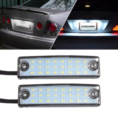 Par de luces de matrícula LED 6000K para Toyota 4Runner Sequoia 1996-2019 Foto 1 de 4