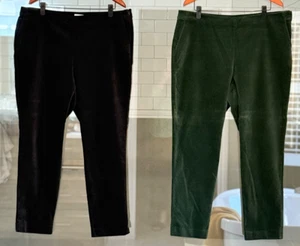 (2) J JILL Samthose | schwarz & dunkelgrün | Größe 18 | gebraucht, in einwandfreiem Zustand - Bild 1 von 12