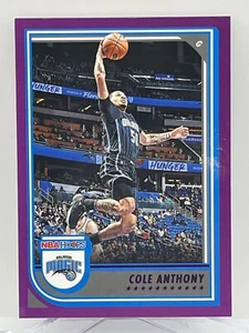 2022-23 Panini HOOPS Basketball Purple Card #105 Cole Anthony Orlando Magic - Picture 1 of 2