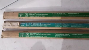 PRESCO 0-1 Precision Ground Flat Stock 3/8 "X3/4" (OS) X 36" oil hardening - Picture 1 of 2