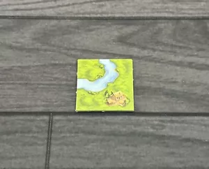 Carcassonne | Turning River With House Landscape Tile | Official Game Piece NE - Picture 1 of 6