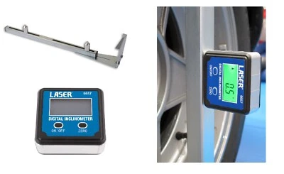 Gunson 77137 Trakrite Camber Bar Tool AND Digital Inclinomter Tool * ideal DIY - Image 1 of 4