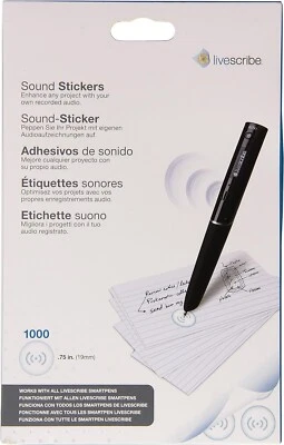 LIVESCRIBE SOUND STICKERS FOR LIVESCRIBE SMARTPENS - Image 1 of 2