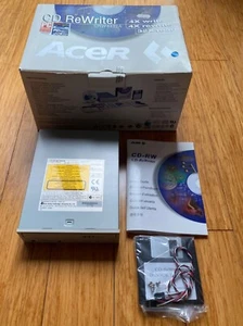 New Acer CD Rewriter CRW4432A 4× Write 4x Rewrite 32x Read Opened Box - Afbeelding 1 van 7