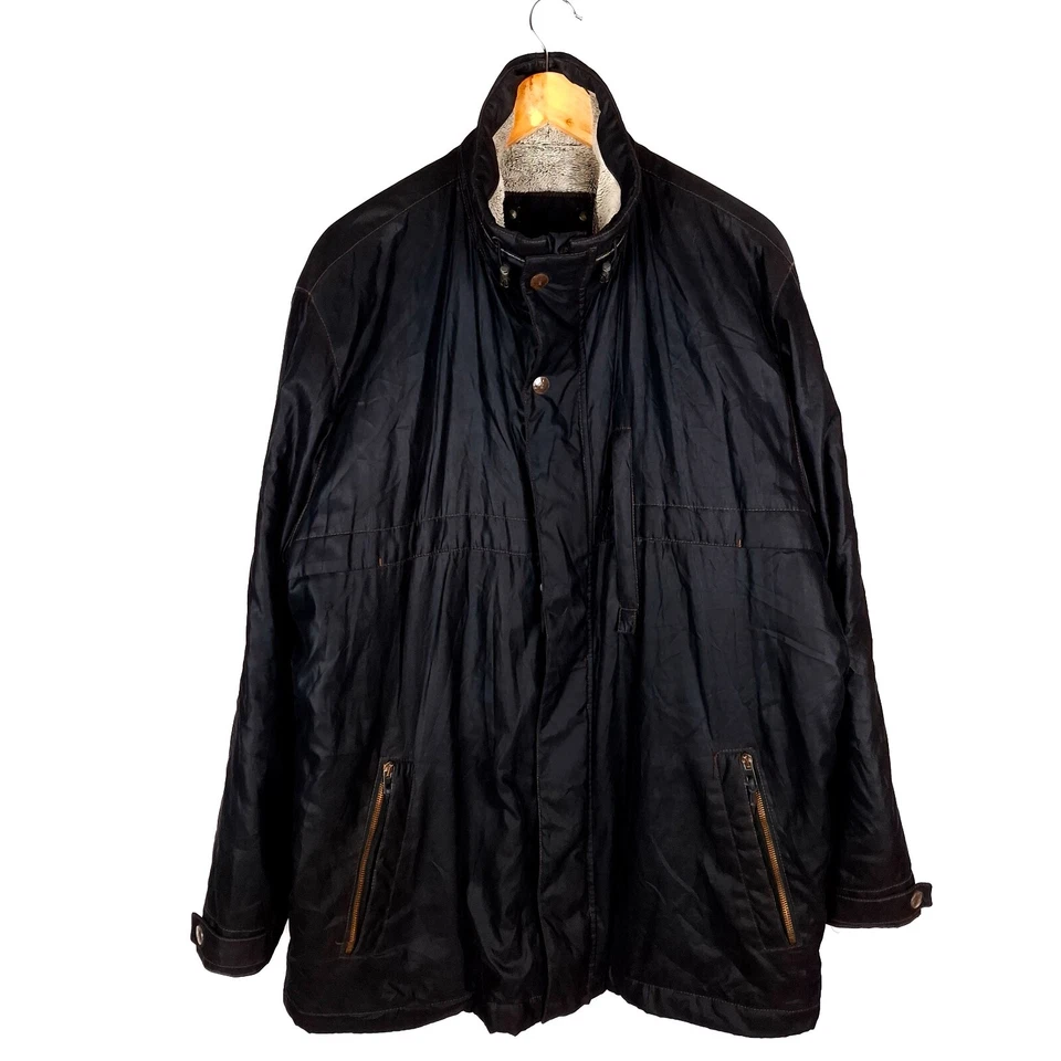 BUGATTI Men's Jacket Size EU54 UK44 2XL Black Military Stand Collar Polyester - Image 1 of 4