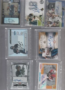 Chicago Bears AUTO LOT 10 CARDS ORTON,PAYTON,BRIGGS,KNOX,GAGE,MUSTER - Picture 1 of 4