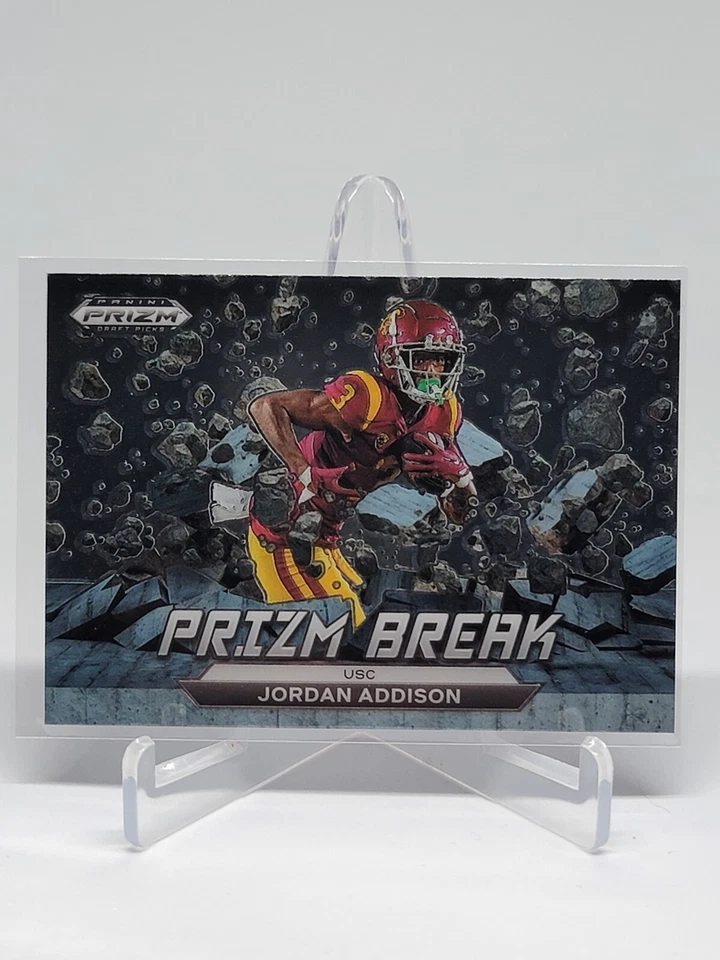 2023 Panini Prizm Draft Picks #PB-8 Jordan Addison Prizm Break F1D - Image 1 of 1