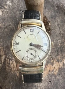 Reloj vintage para hombre Girard Perregaux oro 14k 30 mm 17 joyas manual caldera de viento - Imagen 1 de 10