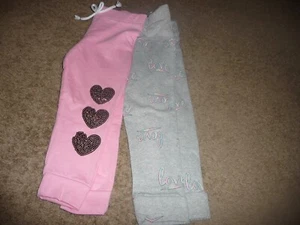 NEW NWT Love Republic Girls size 4 Sequin Heart 2-Pack Joggers pants - Picture 1 of 1