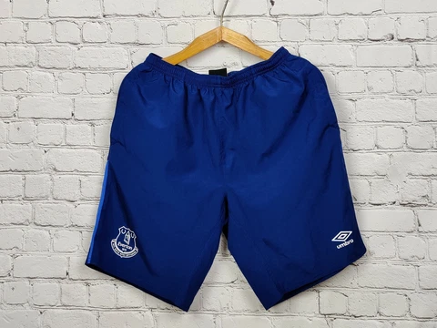 Football shorts Woven soccer FC Everton Toffees Training Pockets Umbro jersey M Cover