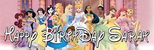 2 No. Bannières d'anniversaire personnelles princesse Disney
