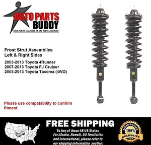 2 FJ 4Runner Tacoma New Front Complete Struts Lifetime Warranty Free Shipping - Picture 1 of 4