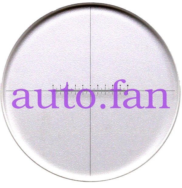 Micrómetro redondo para microscopio ocular escala medición vidrio Ø20mm longitud 10mm Foto 1 de 1