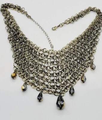 雅芳 Mark MESH 一起项链金色青铜 20 英寸 #90 — 第 1/4 张图片