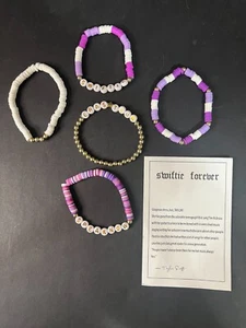 Bracciali Taylor Swift-Swiftie Forever - 5 pezzi - Foto 1 di 8